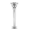Round diamond 6-prong engagement ring in white gold, Image 3