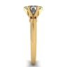 Round diamond 6-prong engagement ring in Yellow Gold, Image 3