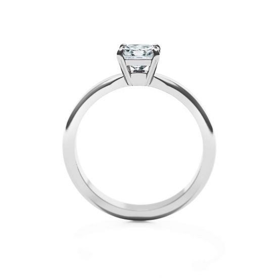 Classic Princess Cut Diamond Engagement Ring,  Enlarge image 2