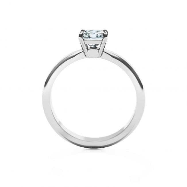 Classic Princess Cut Diamond Engagement Ring - Photo 1