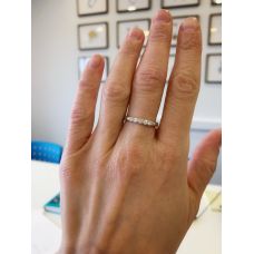 Eternal Five Stone Diamond Ring in 18K White Gold