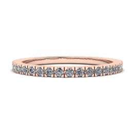 Classic Petite Diamond Eternity Ring in 18K Rose Gold