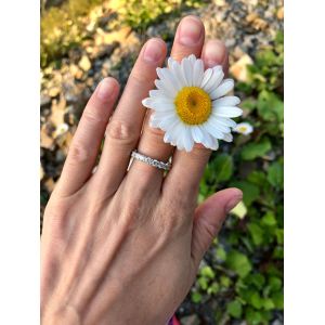 Eternity Diamond Ring in 18K White Gold