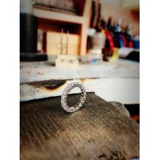 Eternity Round Diamond Ring in 18K White Gold