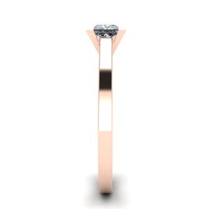 Princess Cut Diamond Ring in 18K Rose Gold - Photo 2
