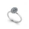 Oval Diamond Halo Engagement Ring, Image 4