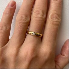 3 mm 18K Yellow Gold Ring