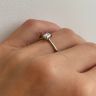 Emerald Cut Diamond Ring with Hidden Pave, Image 5