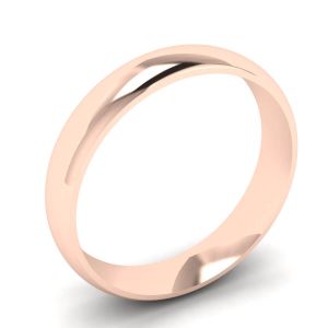 Classic 4 mm Wedding Ring in 18K Rose Gold - Photo 3