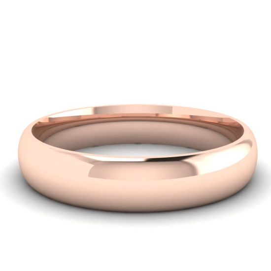 Classic 4 mm Wedding Ring in 18K Rose Gold, Enlarge image 1