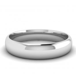 Classic 4 mm Wedding Ring in 18K White Gold