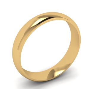 4 mm 18K Yellow Gold Ring - Photo 3
