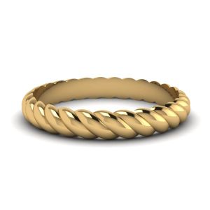 Rope Wedding Ring in 18K Yellow Gold