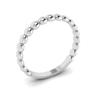 Bearded Ring in 18K White Gold - Photo 3