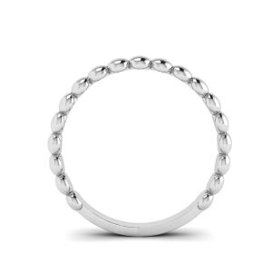 Bearded Ring in 18K White Gold - Photo 1