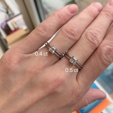 Contemporary Princess Cut Engagement Ring