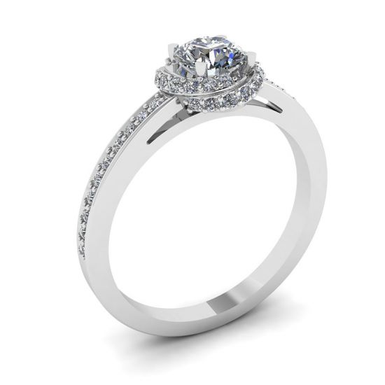 Twisted Style Diamond Ring,  Enlarge image 4