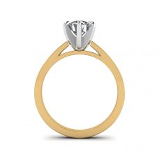 Diamond Ring in 18K White Gold for Engagement
