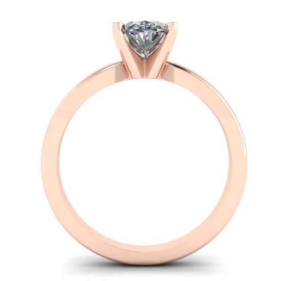 Oval Diamond Ring Rose Gold, More Image 0