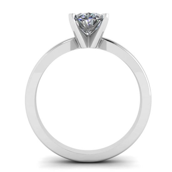 Oval Diamond Ring White Gold,  Enlarge image 2