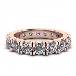 3 carat Eternity Diamond Band in 18K Rose Gold