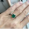2.5 ct Emerald with Diamond Pave Ring, Image 4