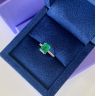 2.5 ct Emerald with Diamond Pave Ring, Image 5