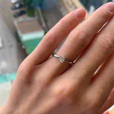 Asscher Cut Diamond Engagement Ring