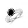 Black Diamond Solitaire Ring, Image 2