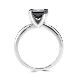 Square Black Diamond Ring - Photo 1