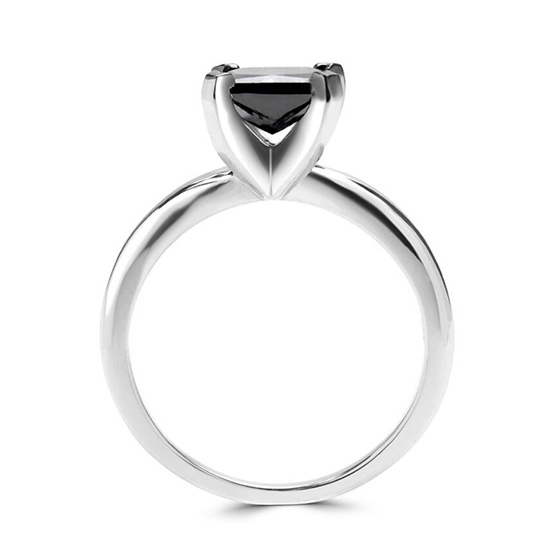 Square Black Diamond Ring,  Enlarge image 2