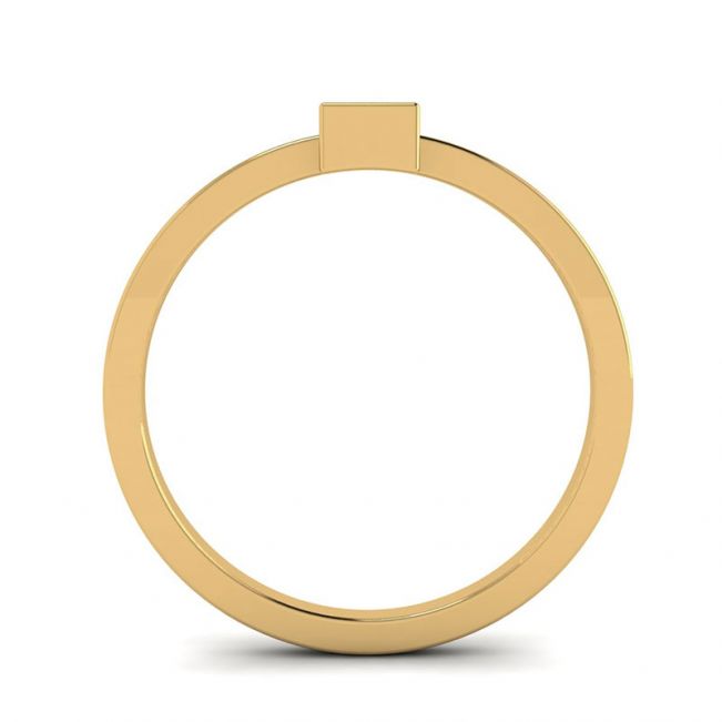 Princess Diamond Small Ring La Promesse Yellow Gold - Photo 1