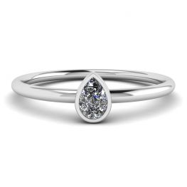 Pear Diamond Small Ring La Promesse