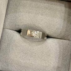 Flat 6 mm Wedding Ring in 18K White Gold