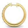 Hoop Sapphire and Diamond Earrings Yellow Gold, Image 2
