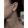 Small Earrings with 3 mm Diamond - Ruban Collection, Image 4