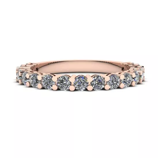 17 Diamond Ring in 18K Rose Gold, Enlarge image 1