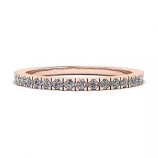 Classic Petite Diamond Eternity Ring in 18K Rose Gold