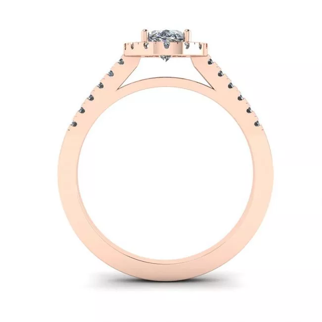 Oval Diamond Ring Rose Gold - Photo 1