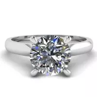 Classic Diamond Ring with One Diamond