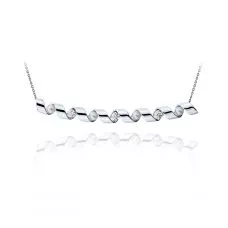 Big Smile Necklace with Diamonds and Sea Pearls - Ruban Collection